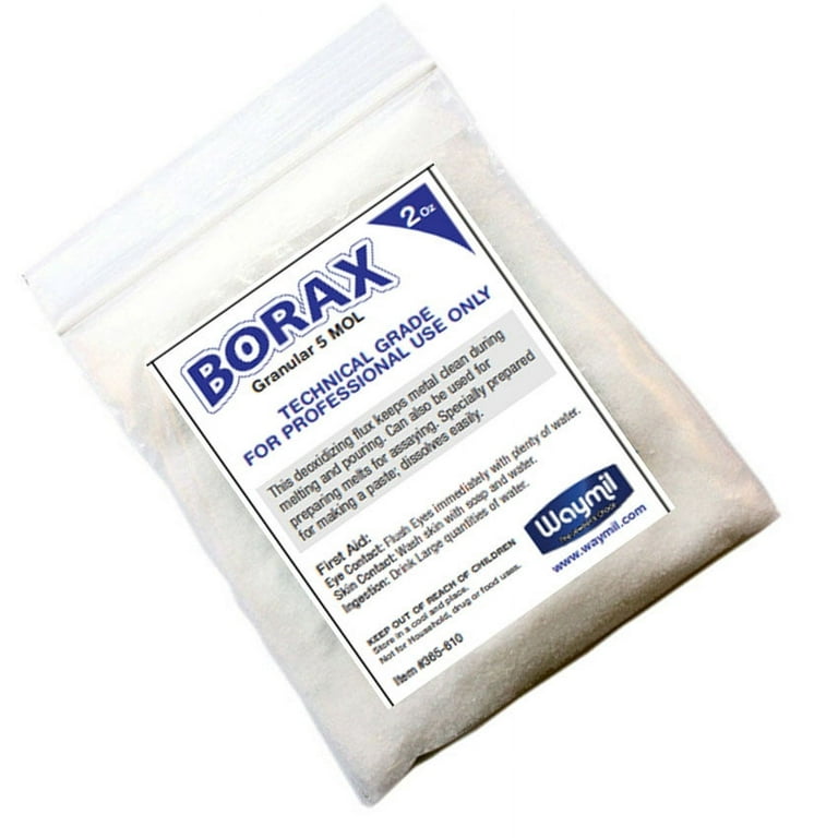 Borax 1/2 Pound Container Melting Flux 8 Oz. To Glaze Crucible