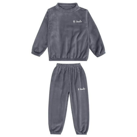 GXWEA Pjs For Girls Cute Pjs For Girls 10-12 Girls Pajamas Satin Pajama Set Pjs Long Sleeve Sleepwear 2-3 years