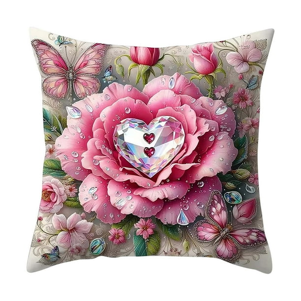 Yhmxh Funda de almohada Rose Limited para el hogar, decoración de sofá.