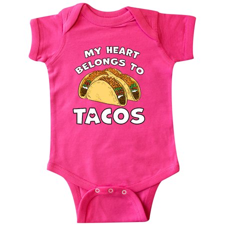 

Inktastic My Heart Belongs to Tacos Gift Baby Boy or Baby Girl Bodysuit