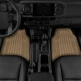 thumbnail image 3 of Cat® ToughRide Heavy Duty Rubber Floor Mats & Cargo Trunk Liner for Car SUV Van Sedan, Beige, 3 of 7