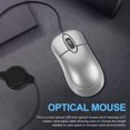 thumbnail image 2 of MUSEYA Mini Compact Travel Optical Mouse Plastic 1Set 3.0x1.4x0.8in, 2 of 6