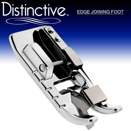 Distinctive Edge Joining / Stitch in the Ditch Sewing Machine Presser Foot - Fits All Low Shank Snap-On 