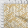 thumbnail image 2 of oneOone Cotton Poplin Dark Beige Fabric Geometric Sewing Material Print Fabric By The Yard 56 Inch Wide, 2 of 4