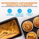 thumbnail image 4 of Set de Charolas para Hornear Antiadherentes Apilables de 8 Piezas NutriChef, Incluye Bandejas de Acero Premium, Molde para Pastel, Muffin, Brownies, Pan y Bandejas para Galletas y Asar, Negro, 4 of 9