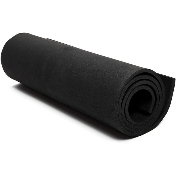 Black EVA Foam Sheets 6mm Thickness 39.5" x 13.8" Large Foam Roll with