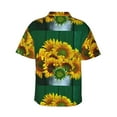 thumbnail image 3 of Easygdp Sunflowers in Bucket Men's Hawaiian Shirts Print Lapel Short Sleeve for Beach, vacation, party, casual occasions - XX-Large, 3 of 9