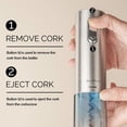 thumbnail image 4 of Final Touch Electric Corkscrew with Lithium-Ion Battery | Easy Cork Removal, USB Charging, LED Lights | Stainless Steel Wine Opener for Home and Parties (WO3032), 4 of 6