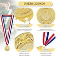 thumbnail image 3 of 15 Pieces Gold Metal Sports Medals For Winners, 3 of 5
