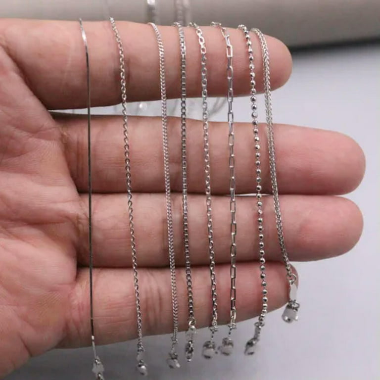 K-KED Pt950 Pure Platinum 950 Chain Necklace For Women Real