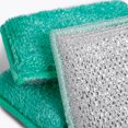thumbnail image 3 of Smart Design Scrub Sponge with Bamboo Odorless Rayon Fiber - Set of 3 - Ultra Absorbent - Soft and Metallic Scrub - Cleaning, Dishes, and Hard Stains - Kitchen - Heavy Duty - Yellow, Green, Pink, 3 of 7