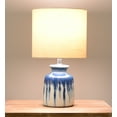 thumbnail image 4 of Better Homes & Gardens Ceramic Table Lamp, Ombre Blue Drip Glaze Finish, 4 of 8