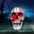 thumbnail image 4 of cpengpj Clearance Halloween Props Red Skull Simulation Skull Model Eye Socket With Human Skull Horror Scene Decoration Supplies, 4 of 6