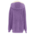 thumbnail image 4 of Plus Size Winter Coats for Women, Women Plus Size Winter Warm Loose Plush Zip Hooded Jacket Coat Shacket Jacket for Fall,Winter Gift for Women, 4 of 5