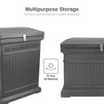thumbnail image 3 of RTS Home Accents ParcelWirx Premium Horizontal Large Lockable Package Delivery Box with Hinged Lid, Graphite Color, 3 of 7