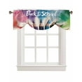 thumbnail image 7 of Tie Up Valance Curtain for Kitchen, Back To School Colored Pencil Rod Pocket Short Curtains Adjustable Tie-Up Shade Valances, Vintage Linen Window Treatment for Bathroom Living Room Bedroom, 7 of 7