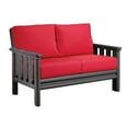 thumbnail image 3 of CR Plastic Stratford Patio Loveseat in Gray-Milano Charcoal, 3 of 6