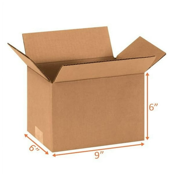UCANPACK Corrugated Shipping Boxes 9 x 6 x 6" - 25 Pack Corrugated Shipping Boxes for Small Business Packaging Boxes - Made in USA Corrugated Shipping Boxes