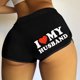 thumbnail image 2 of Pantalones Cortos para Mujeres de Cintura Alta Moda Casual Pantalones Cortos Sueltos Impresos Sexy, Cintura Elástica Cuerpos Pantalones Cortos de las Señoras, Vestir de Verano de Poliéster, 2 of 9