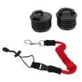 thumbnail image 1 of 2 Piezas Kayak canoa Sunnimix Scupper tapón bung 55 Correa roja, 1 of 8