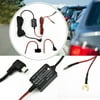 1 Set Universal Hard Wire Fuse Box Car Recorder Dash Cam Hard Wire Kit Mini USB