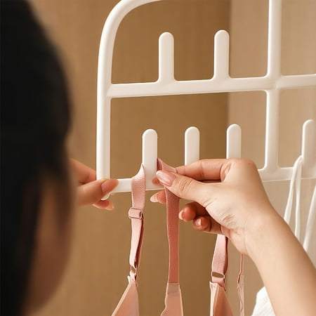 Double Layer Sling Hanger Underwear Belt Scarf Bag Multi Hook Hanger Organizer Closet Organizers and Storage for Bras Belts Ties