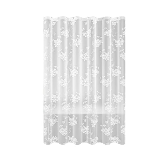 CASAFUN EVA Material Shower Curtain with Reinforced Grommet Header and Weighted Hem,Easy Sliding,Impermeable No Drilling Equipped With Hooks for Gym Camper Hotel Dorm Home
