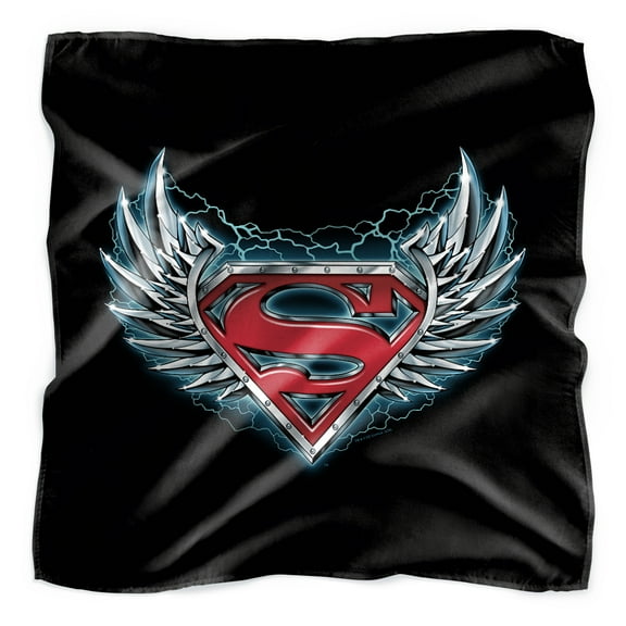 Superman Steel Wings Logo Bandana (21 in x 21 in)