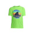thumbnail image 1 of Lands' End B SS Graphic Rash Guard Shark Fin Kids X-Small, 1 of 2