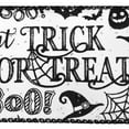 thumbnail image 2 of Homeford Happy Halloween Glittered Satin Wired Ribbon, 2-1/2-inch, 10-yard, White, 2 of 3