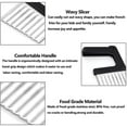 thumbnail image 1 of Chips Wave Cutter Stainless Steel Potato Cutter Fruit Vegetable Salad Cutter Tool for Vegetables Potatoes Onions, 1 of 8
