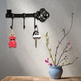 thumbnail image 4 of Decorative Wall Mounted Skeleton Key Holder Vintage Cast Iron Key Hanger Rack with 3 Hooks Screws Anchors 9.5 x 4.7 ”, 4 of 9