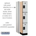 thumbnail image 4 of 12" Wide Triple Tier Designer Wood Locker - 1 Wide - 6 Feet High - 18 Inches Deep - Gray, 4 of 4