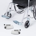 thumbnail image 4 of HLONK Repose-Pieds de Fauteuil Roulant Repose-Pieds de Fauteuil Roulant Basculants Legrest Pédales de Pied de Fauteuil Roulant Coussinets de Fauteuil Roulant, 4 of 6