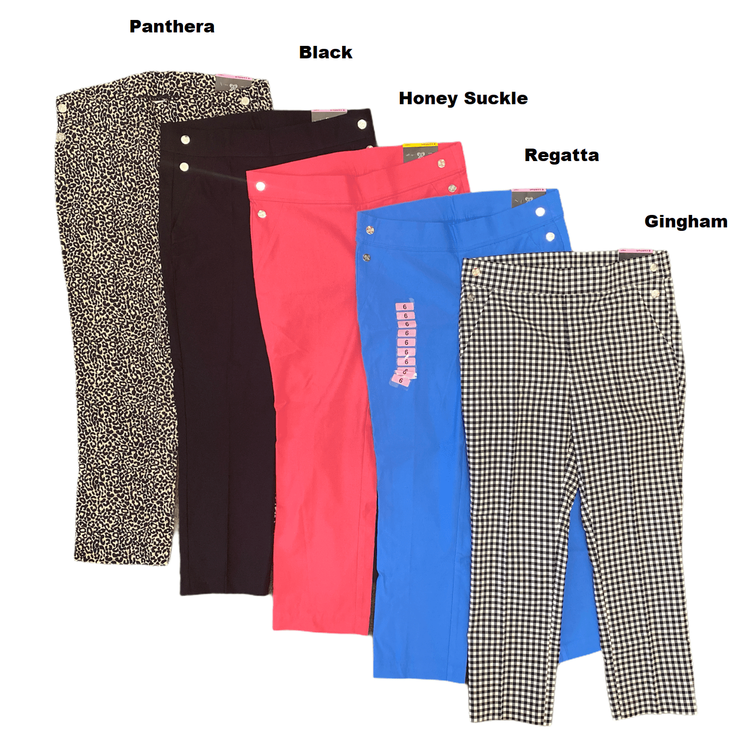 Rafaella Women's Pull On Soft Stretch Comfort Capri Dress Pants ...