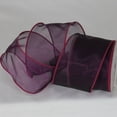 thumbnail image 2 of The Ribbon People Purple Wired Edge Craft Organza Ribbon 3" x 27 Yards, 2 of 2