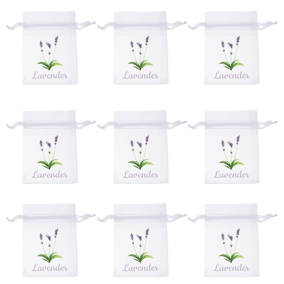 Luxshiny 20Pcs White Organza Sachet Bags Empty for Lavender Herbs Spice Multipurpose Use