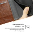 thumbnail image 5 of Gift compatible Huawei nova 12i 4G Magnetic Phone Case PU Leather Geometric Splicing Stand Cover, 5 of 5