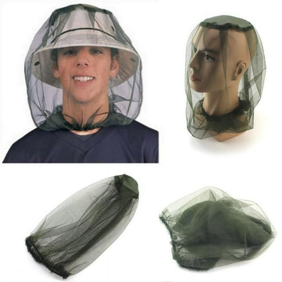 HJQEQVD Mosquito Head Net Mesh Face Protector Cap Insect Bee Sun Fish Hat Mosquito Head Net Hat for Men Women