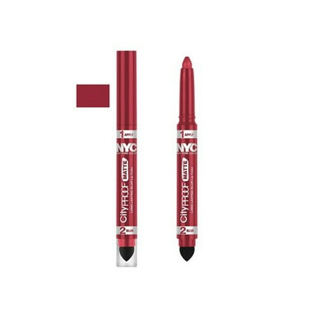 (6 Pack) NYC City Proof Matte Blur Lip Color - Red High (Best Specialized High Schools In Nyc)