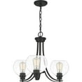 thumbnail image 2 of Quoizel Pruitt 3-Light 18" Transitional Chandelier in Matte Black, 2 of 5