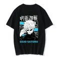 thumbnail image 4 of Camiseta de Gojo Satoru para hombre y mujer, camisa con estampado de Jujutsu Kaisen, informal, a la moda, de Manga, 4 of 5