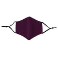 thumbnail image 4 of Weddingstar Kid's Reusable, Washable 3 Ply Cloth Face Mask With Filter Pocket - Dark Purple, 4 of 6