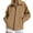 (New8)Khaki, variant on Athletic Jacket for Women Casual Lightweight Collared Long Sleeve Coat Spring Fall Windbreaker Zip Up Workout Tops Trendy Streetwear Shacket