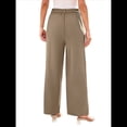 thumbnail image 2 of Pantalones de Vestir de Pierna y Cintura Alta para Mujer. Café Ligero S, 2 of 7