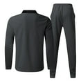 thumbnail image 4 of Tdoqot Sweatsuits 2pcs Sets Mens- Pullover Long Sleeve Sweatshirt and Pants Fashion Casual Tracksuit Dark Gray Size XXL, 4 of 8