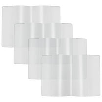 4-Piece Certificate Holder Set, Transparent Plastic Sleeves for Diplomas, Documents, Awards, And Presentations, Protective Covers for Office Or Event Display White