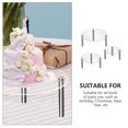 thumbnail image 3 of WHAMVOX 3Ud Transparent Acrylic Cake Stand Resistente Para Celebraciones Y Eventos, 3 of 8