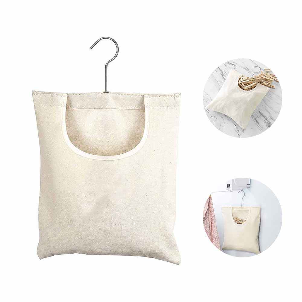 Handy Laundry Clothespin Bag 11x15Holds 100 Medium size Water-Repellent Material 