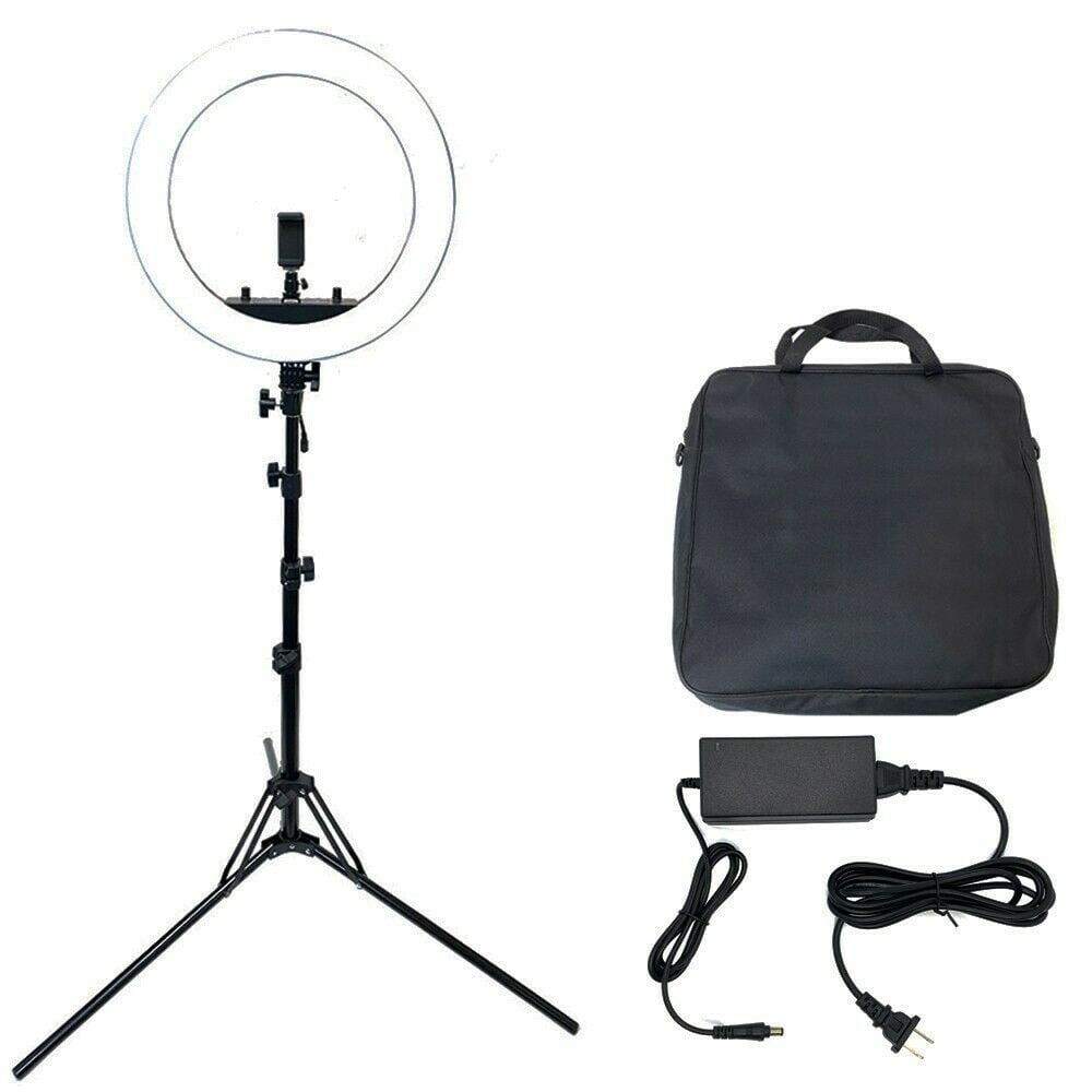 PVUEL 18" LED SMD Ring Light Kit w/ Tripod Stand For Cell Phone Camera Selfie Makeup